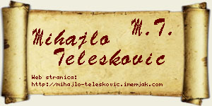 Mihajlo Telesković vizit kartica